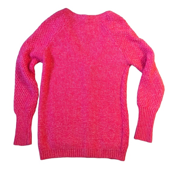 Aeropostale S Pink Cable Knit Cardigan Sweater - Picture 4 of 5